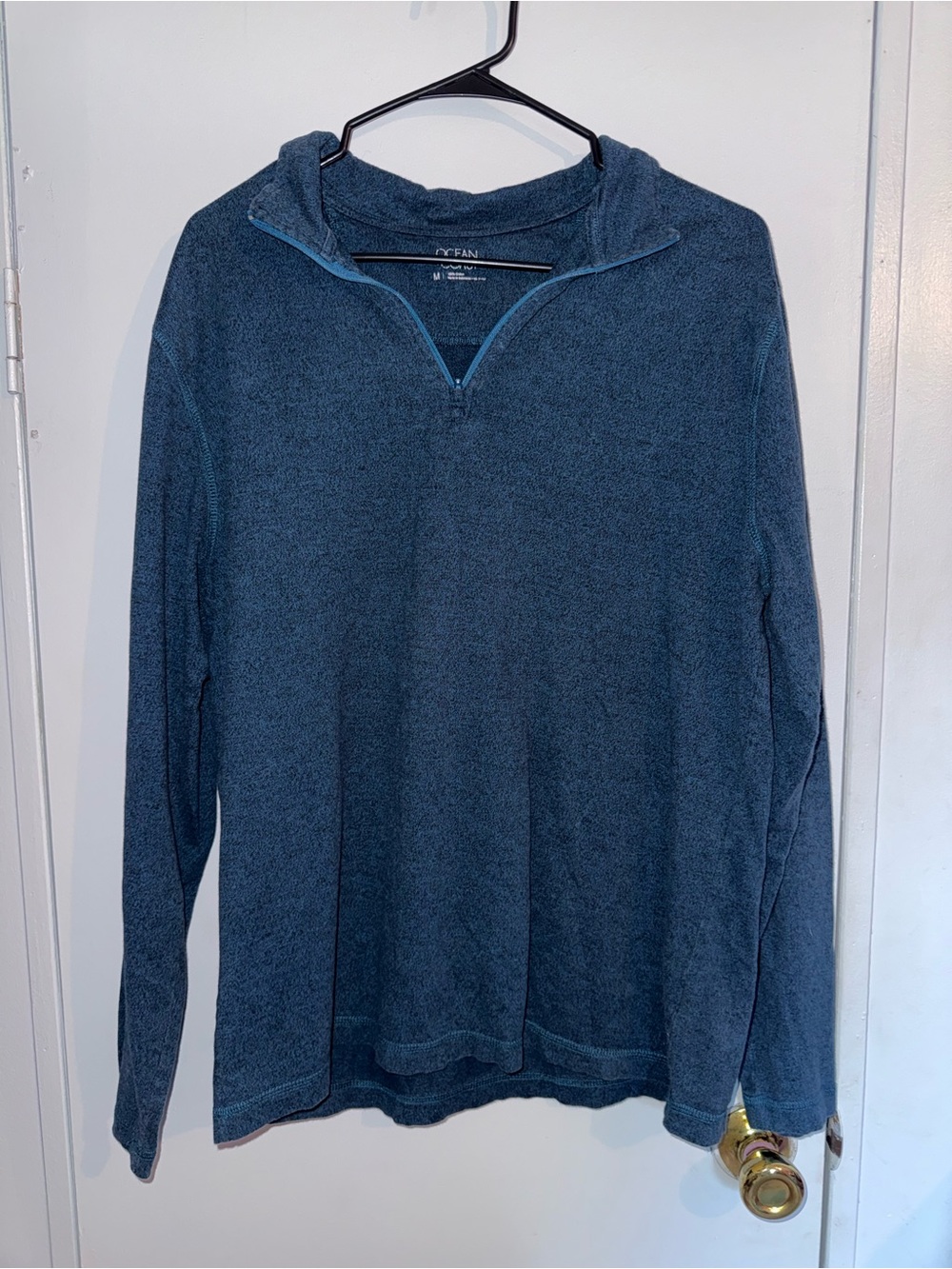 Men’s Zip-Neck Sweater Pullover - Blue